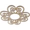 Ekena Millwork Cohen Wood Fretwork Pierced Ceiling Medallion, Hickory, 22"OD x 7 1/2"ID x 3/8"T CMWP22X22X0375COHI - alternate 2